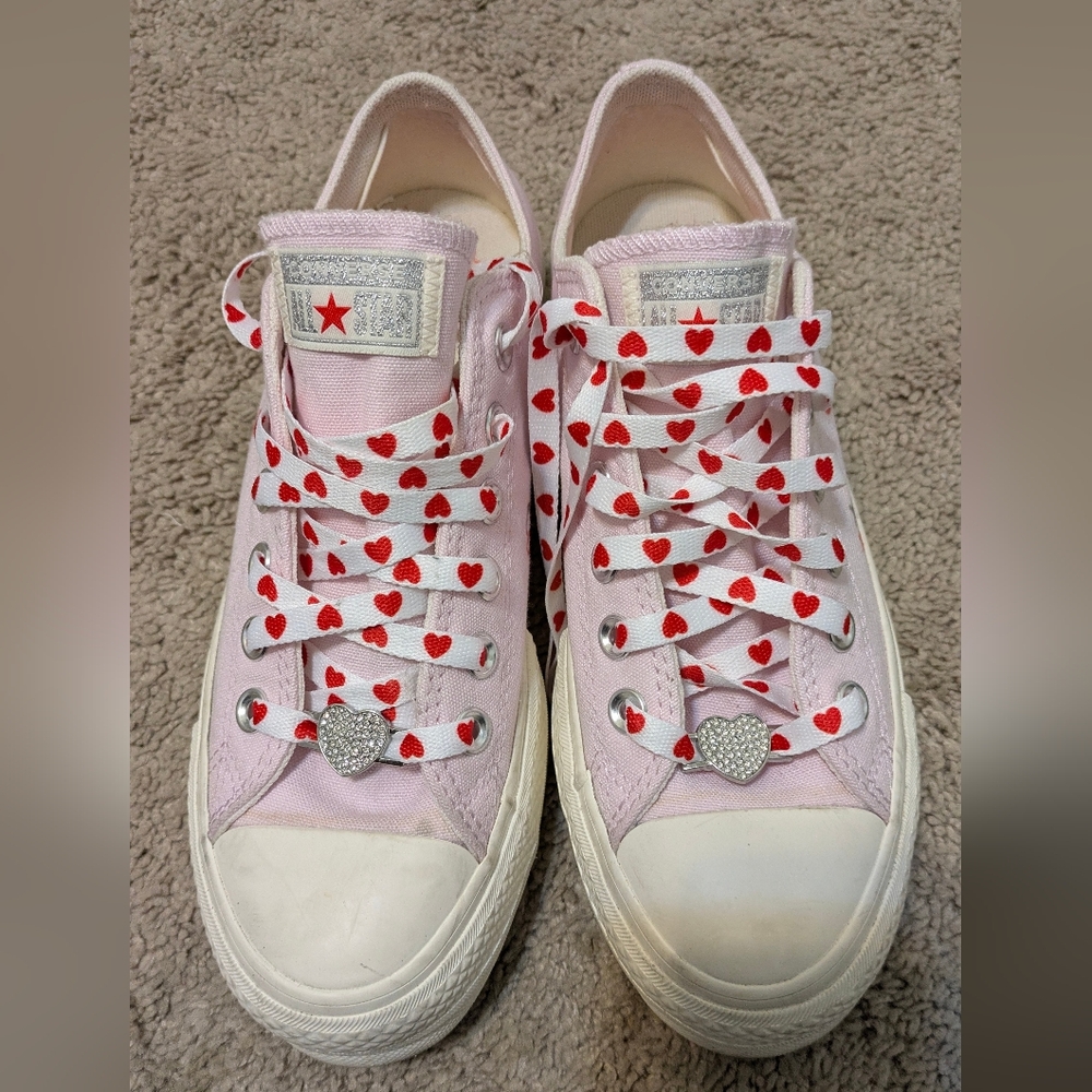 Converse Chuck Taylor All Star Lift Y2K Heart Shoes, A09115C Lilac 6.5